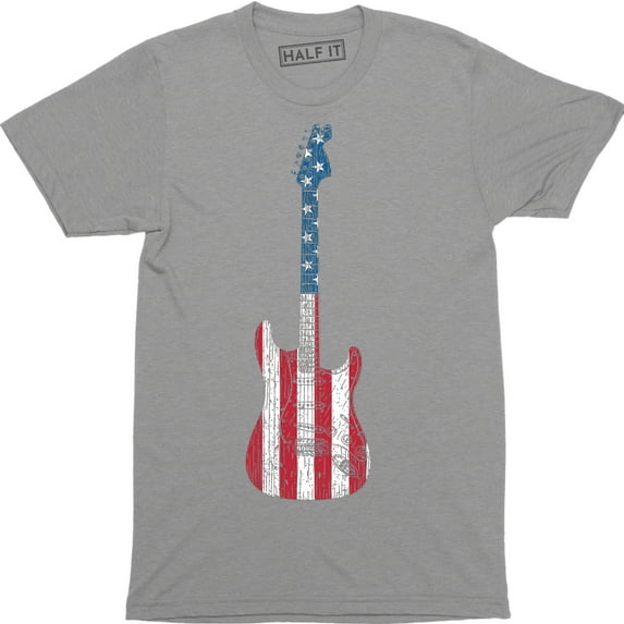 American Flag Guitars - Amazing Guitarist Musician Men's Gift T-Shirt