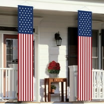 American Flag Hanging Banner Stars and Stripes Decoration for Front Door Yard Indoor Outdoor Party Decoration, Memorial Day Independence Day Patriotic Day Hanging Flag Banner