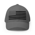 thumbnail image 1 of American Flag Hat - Structured Twill Cap (Grey, L/XL), 1 of 6