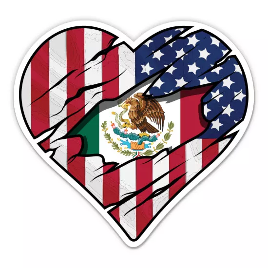 American Flag Heart Me.Xi.Can Inside Roots Sticker Phone Decal Water ...