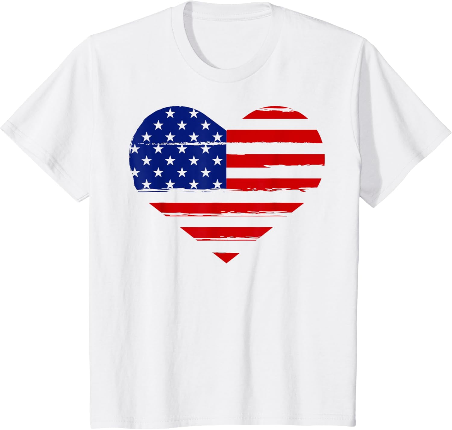 American Heart Graphic Round Neck T Shirt main image 1