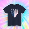 American Flag Heart USA T-Shirt - Walmart.com