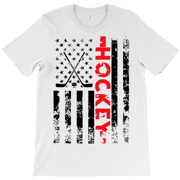 American Flag Hockey USA, Combination Sport And National Pride For Fans G1131 Unisex T-Shirt, Up to Size 5XL