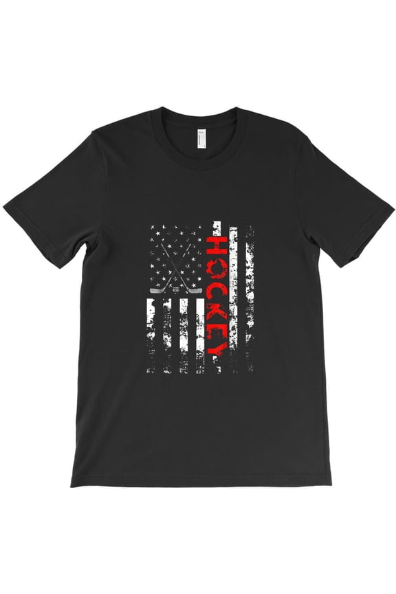 American Flag Hockey USA, Patriotic Gift For Ice Hockey Sports Fans G1329 Unisex T-Shirt, Up to Size 5XL