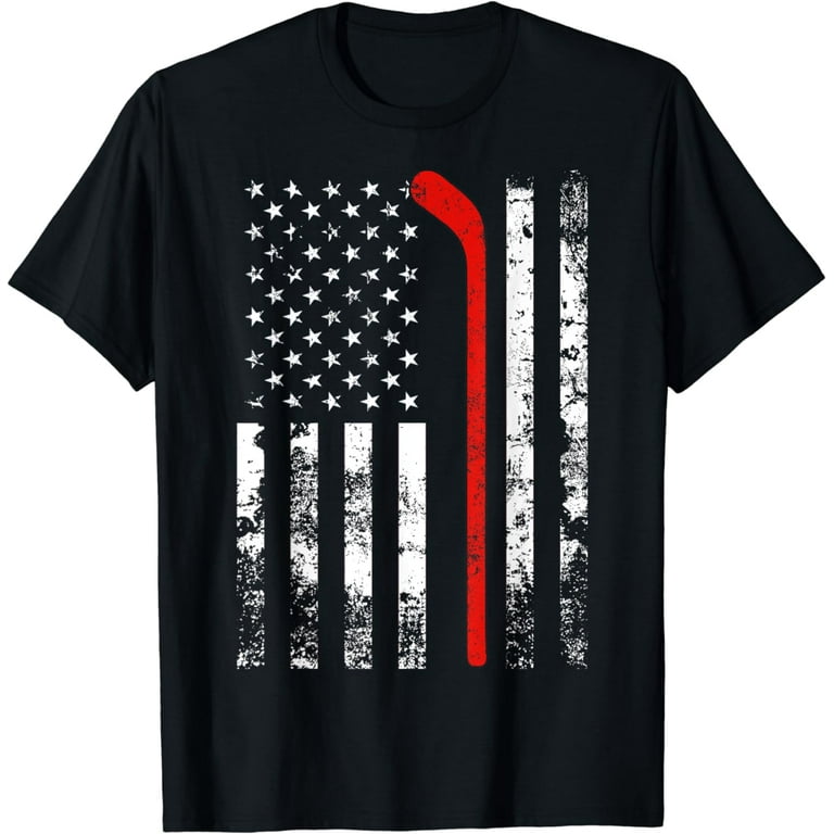 American Flag Hockey Usa Patriotic Gift T-Shirt American Flag Hockey Usa Patriotic Gift T-Shirt
