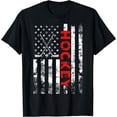 thumbnail image 1 of American Flag Hockey USA Patriotic Gift T-Shirt T-Shirt, 1 of 3