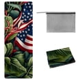 thumbnail image 1 of American Flag Hot Yoga Towel with Storage Bag, 72.8"x26.8", Suitable for Yoga, Pilates, Fitness, etc. - Yoga Blankets, Yoga Mat Towel, 1 of 6