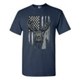 thumbnail image 1 of American Flag Hunting Deer Patriotic Support DT Adult T-Shirt Tee, 1 of 2