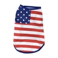 thumbnail image 1 of American Flag Inspired Dog Vest,patriots dog jersey,Patriotic American Flag Print Summer Lightweight Breathable Pet Vest for Small Medium Dogs,Deep Red S, 1 of 4