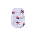 thumbnail image 1 of American Flag Inspired Dog Vest,patriots dog jersey,Patriotic American Flag Print Summer Lightweight Breathable Pet Vest for Small Medium Dogs,White S, 1 of 4