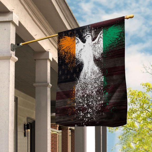 American Flag- Ivorian Coast Flag Ivory Coast US Friendship Forever July 4 Decoration House Flag (29.5x39.5) Double Sided-USA Flags Premium Polyester-Decorative Indoor Outdoor Flag