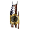 thumbnail image 1 of American Flag Jumpsuits for Womens 4th of July Patriotic Overalls Wide Leg Pants Fashion Independence Day Sleeveless Adjustable Strap Rompers Baggy Harem Romper Outfits with Pockets, 1 of 5