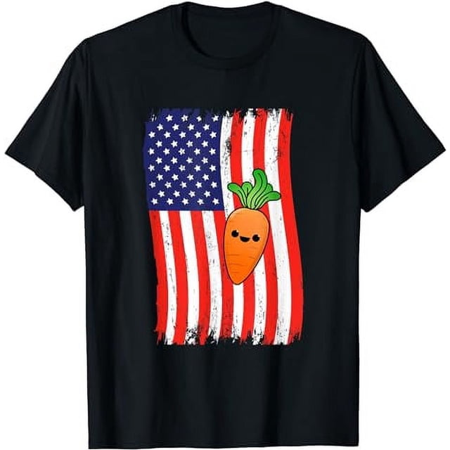 American Flag Kawaii Carrot TShirt