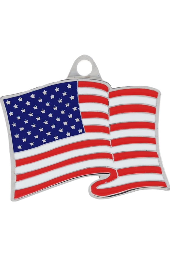 American Flag Key Ring