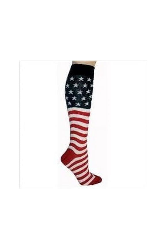 American Flag Knee High Socks,One Size
