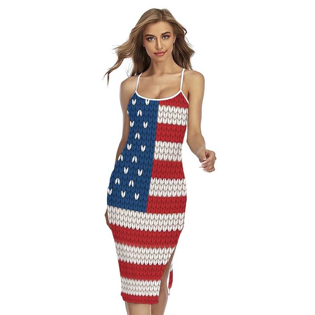 NOBRAND American Flag War Memorial Printed Cross Back Cami Dress, American Flag Fashion Summer Maxi Sexy Casual Dress For Women. Gifts For Us NOBRAND American Flag War Memorial Printed Cross Back Cami Dress, American Flag Fashion Summer Maxi Sexy Casual Dress For Women. Gifts For Us