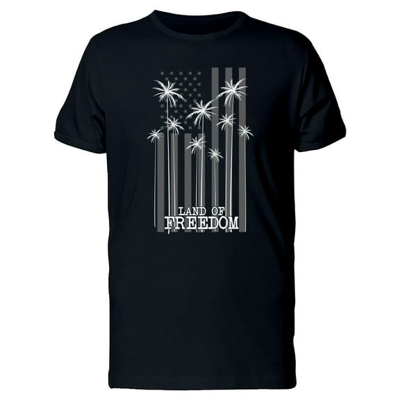 American Flag Land Of Freedom T-Shirt Men -Image by Shutterstock, Male Large