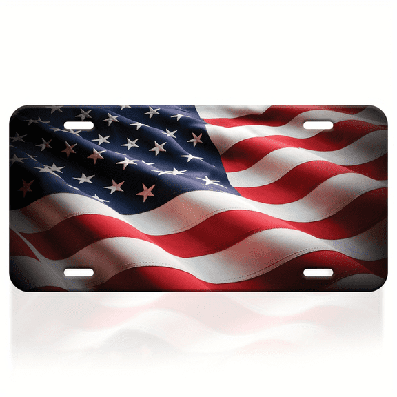 American Flag License Plate Decorative Car Front License plate Car Tag