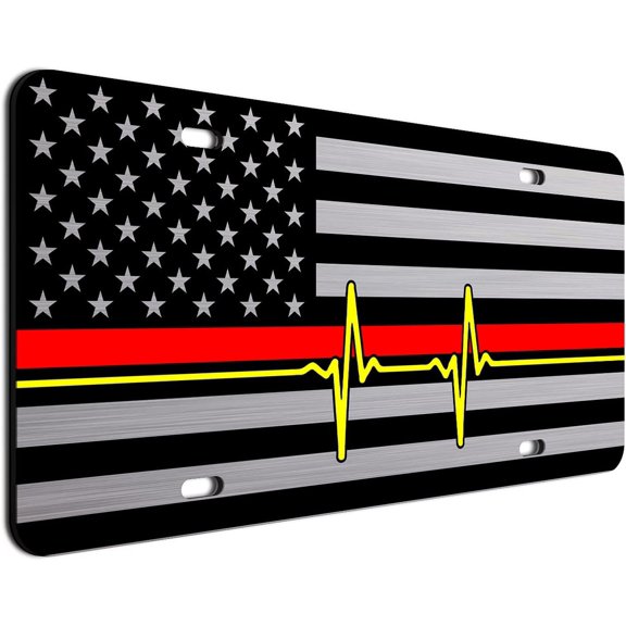 American Flag License Plate, Decorative Front Plate, Patriotic Car Decor