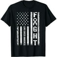 thumbnail image 1 of American Flag Lung Cancer Awareness T-Shirt, 1 of 3