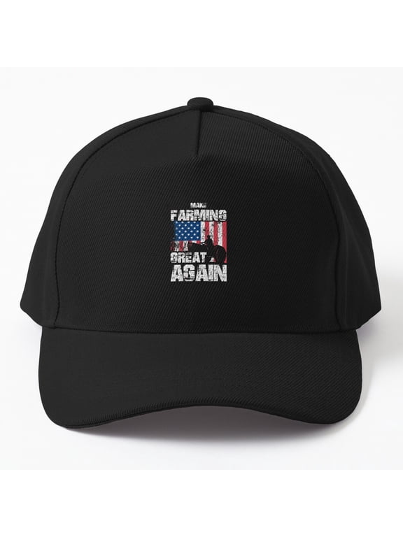 American Flag Make Farming Great Again Baseball Hat, Farmer Agriculture Gift Cap