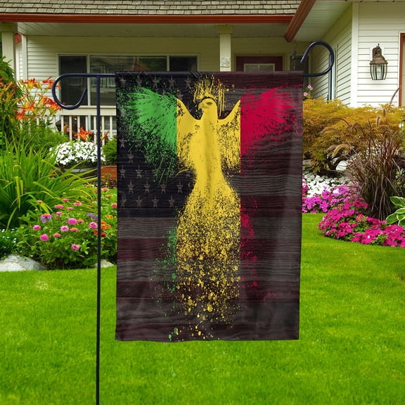 American Flag- Mali Flag Mali US Friendship Forever July 4 Decoration Garden Flag (11.5x17.5) Double Sided-USA Flags Premium Polyester-Decorative Indoor Outdoor Flag