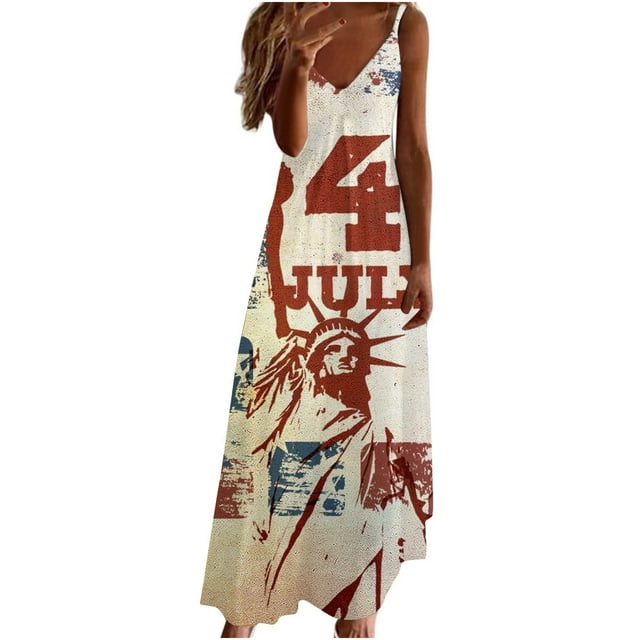 july 4th maxi dress