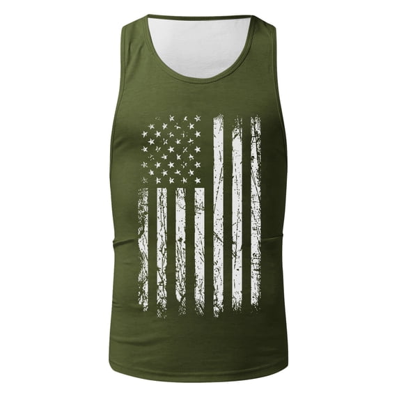 American Flag Men's Independence Day Printed Vest American Flag Bathing Suit Women
