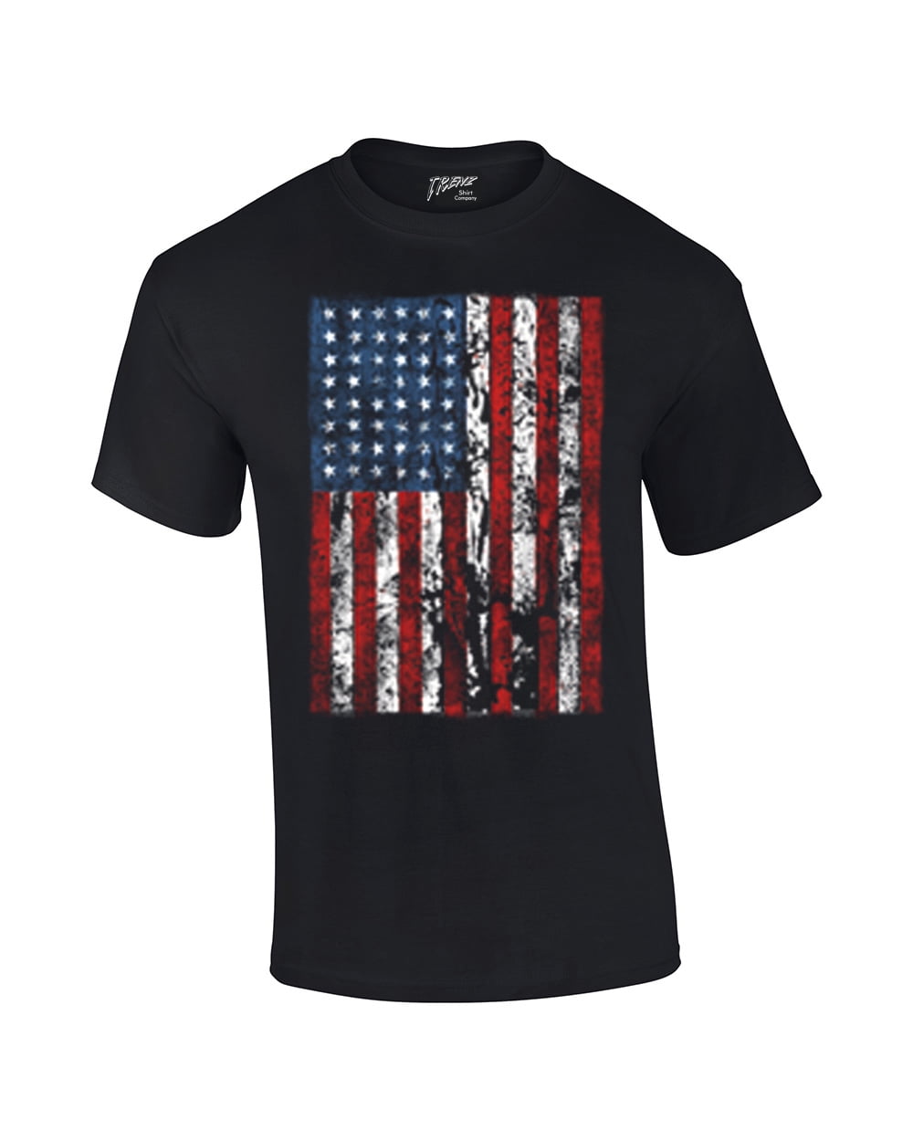 T-shirt Patriotique USA Gildan Noir Taille XL – Manches Courtes, 100% Coton, Motif America – Occasion En Excellent état