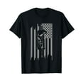 thumbnail image 1 of American Flag Motocross Apparel - Motocross Dirt Bike T-Shirt Black Tee, 1 of 5