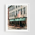 thumbnail image 1 of American Flag, Newburyport - Newburyport Massachusetts Photography Architecture Vintage Street Photography Rustic White Framed Wall Art Print 12 x 16 inches, 1 of 3