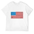 thumbnail image 1 of American Flag Old Glory United States of America USA T-Shirt White 3X-Large, 1 of 5