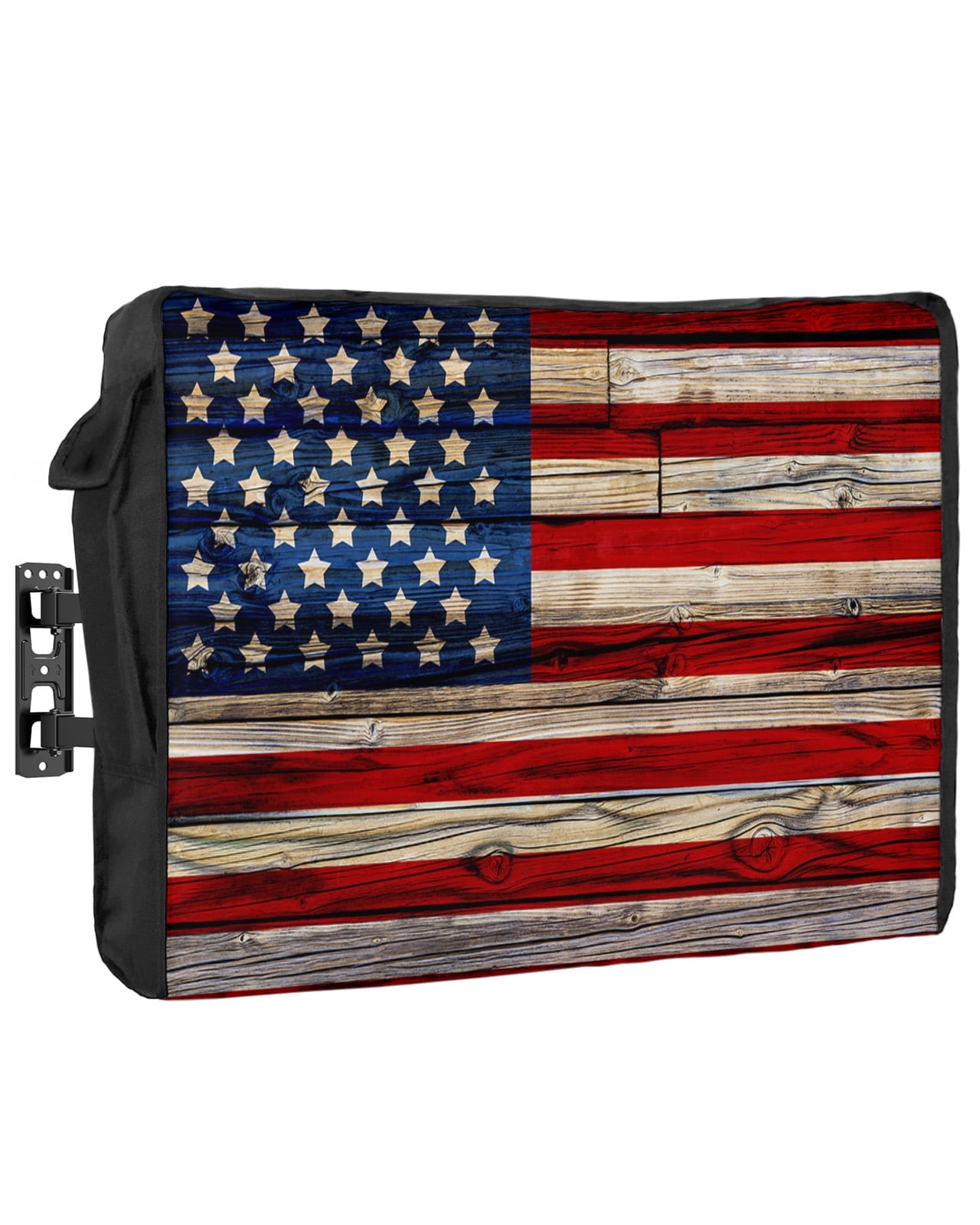 American Flag Outdoor Tv Cover 36 To 39 Inch, Red Striped Blue Star Waterproof And Weatherproof Tv Covers Tv Display Protectors For Outside Flat Screen Tv  38x24x4.5In