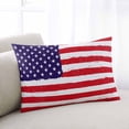 thumbnail image 1 of American Flag Oversized Pillow Covers, Retro Rustic Stars And Stripes US Flag Soft Throw Pillow Cases with Invisible Zipper, Decorative Pillowcase Pillows Protectors for Sofa Bed Couch 24"x36", 1 of 9
