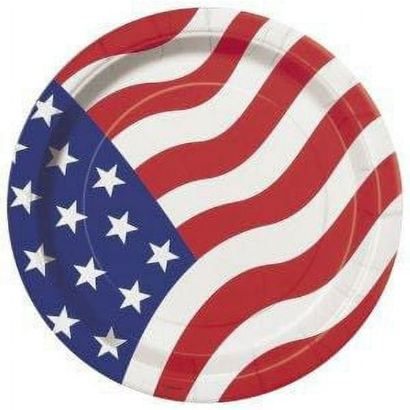 American Flag Party 7 inch Cake/Dessert Plates