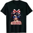 thumbnail image 1 of American Flag Party In USA4th July Patriotic Kids Teen Girl T-Shirt, 1 of 5