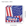 thumbnail image 1 of American Flag Party Patriotic Party Tablecloth Napkins Party Decorations Patriotic Paper Napkins Party Supplies Disposable Usa Stars and Strips Red White and Blue Napkins, 1 of 1
