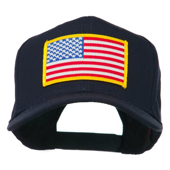 American Flag Patched High Profile Cap - Navy OSFM