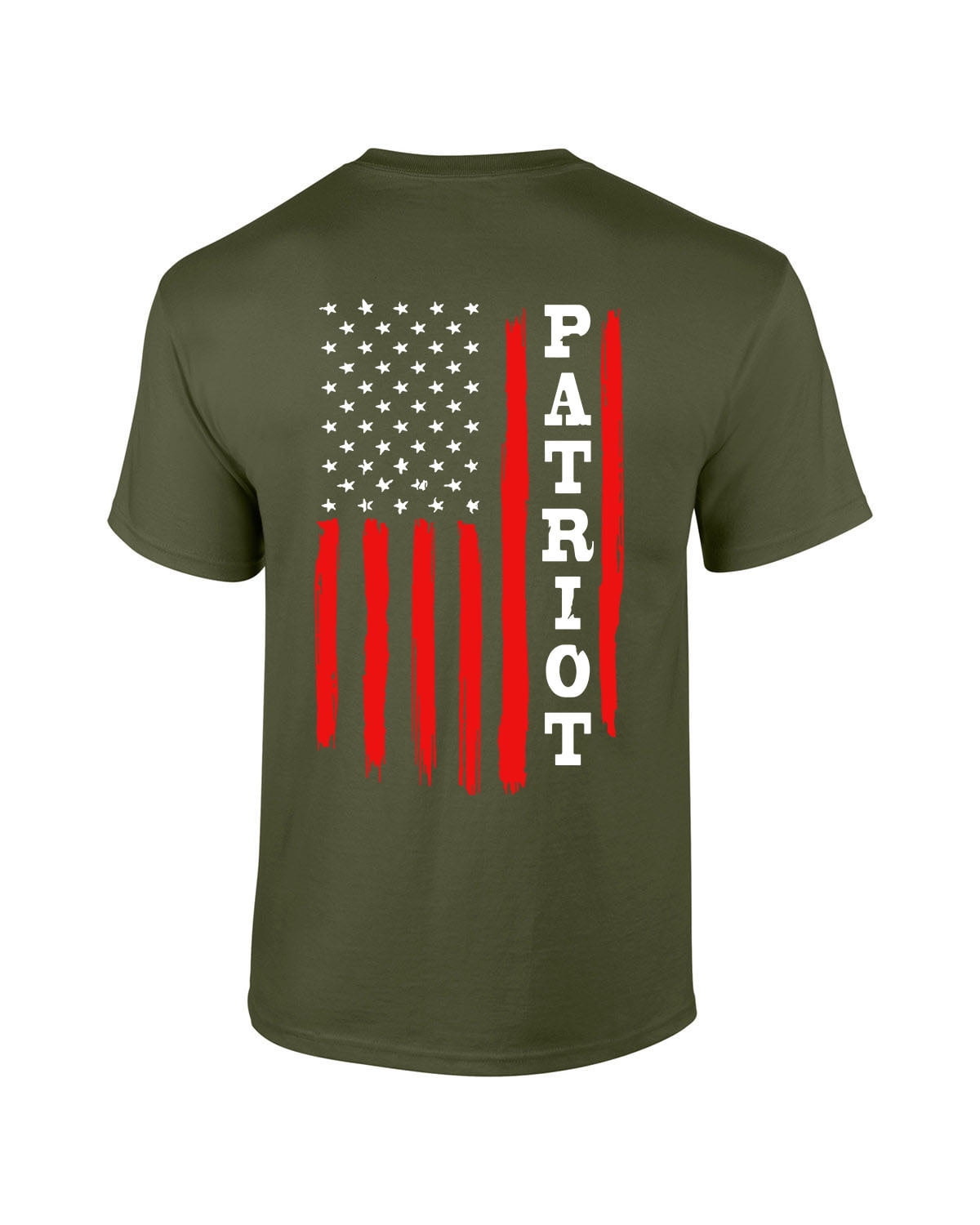 Graphic T-Shirt with Dual Historical and Patriotic Flag Print main image 0