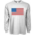 thumbnail image 1 of American Flag Patriotic 4th July T-shirt Long Sleeve Mens, 1 of 1
