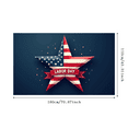 thumbnail image 1 of American Flag Patriotic Decor Labor Day Star Shape Banner Decorative Design for Holiday Celebration Event Display, 1 of 7