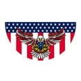 thumbnail image 1 of American Flag Patriotic Eagle American Non-Pleated Fan Flag American Garden Flag Patriotic Bunting Banner Flags For Outside 4th Of July Banner Decorations Outdoor, 1 of 6