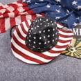 thumbnail image 1 of American Flag Patriotic Straw Cowboy Hat Classic Western Cowgirl Hat with Shapable Brim for 4th of July Independence Day Party Rodeo Parade Summer Outdoor Events Unisex Adult Costume Accessory, 1 of 5