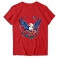 thumbnail image 1 of American Flag Patriotic T-Shirt Women 4th of July Shirt USA Flag Stars Stripes Graphic Shirt Summer Casual Tops, 1 of 5