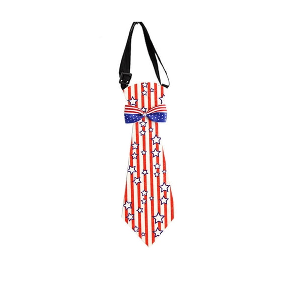 American Flag Pattern Party Bow Ties, 4th of july Decor, Adjustable Cloth Parade Accessories for Neighborhood Block Parties, Backyard BBQs & Summer Tailgate Events, US 250 Patriotic Celebration Gear