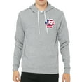 thumbnail image 1 of American Flag Paw Print, 4th of July Hoodies, Patriotic Hoodies - Heather Grey MH200HOODPATRIOT S6 XS, 1 of 3