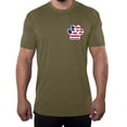 thumbnail image 1 of American Flag Paw Print, Men's Gaphic T-shirts, 4th of July Shirts - Olive Drab MH200PATRIOT S6 L, 1 of 3