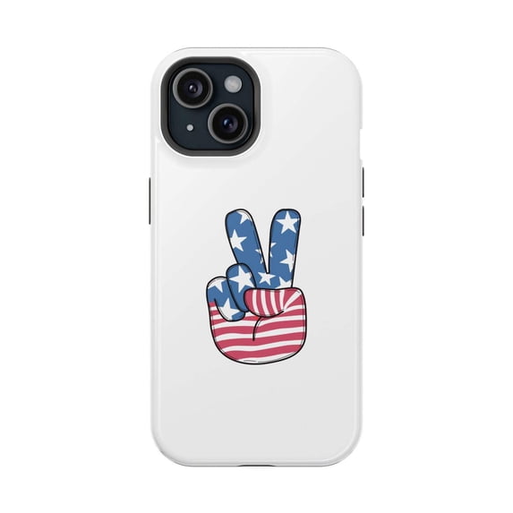 American Flag Peace Magnetic iPhone Tough Case