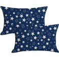 thumbnail image 1 of American Flag Pillow Covers 12 x 20 Inch Set of 4 Independence Day 4th of July Throw Pillow Case Memorial Day Patriotic Star Decorative Outdoor Case Blue for Home Couch Sofa Bed, 1 of 6