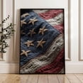 thumbnail image 1 of American Flag Print Vintage Boy Room Rustic Americana Art, Unframed Paper Poster 24x36in, 1 of 4